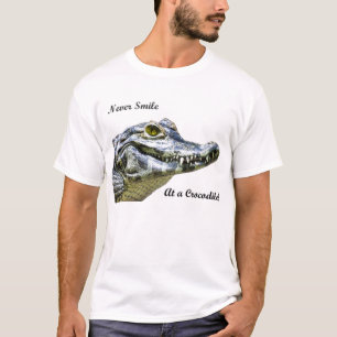 T-shirt Ne souriez jamais à un crocodile !
