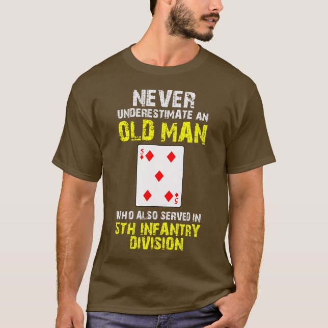 T-shirt Ne sous-estimez jamais la 5ème Division (Devant)