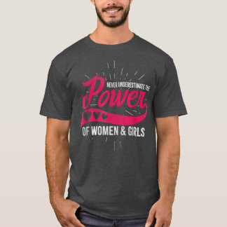 T-shirt Ne Sous-Estimez Jamais Le Pouvoir Des Femmes Et De