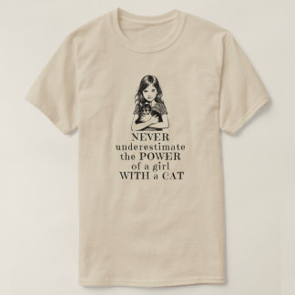 T-shirt Ne Sous-Estimez Jamais Le Pouvoir D'Une Fille Chem