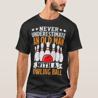 T-shirt Ne sous-estimez jamais les hommes au ballon de bow