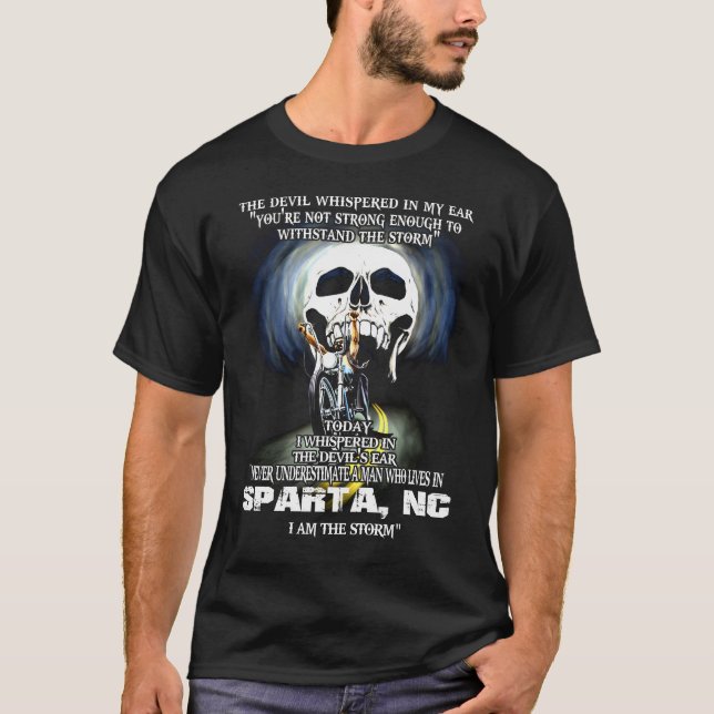 T-shirt Ne sous-estimez jamais SPARTA NC Man (Devant)