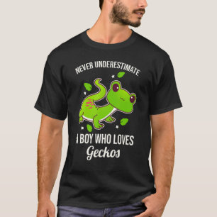 T-shirt Ne Sous-Estimez Jamais Un Garçon Qui Aime Les Geck