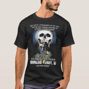 T-shirt Ne sous-estimez jamais un homme de BONNERS FERRY I