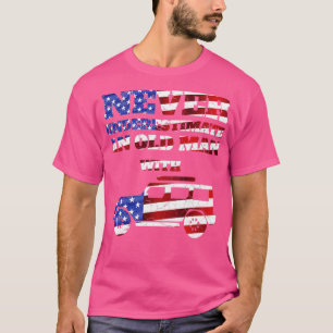 T-shirt Ne sous-estimez jamais un vieil homme avec une jee