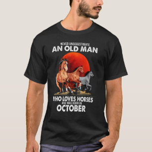 T-shirt Ne sous-estimez jamais un vieil homme qui aime les