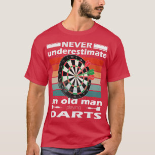 T-shirt Ne sous-estimez jamais un vieil homme qui joue aux