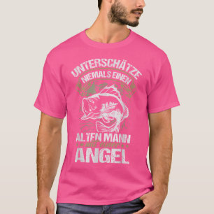 T-shirt Ne Sous-Estimez Jamais Un Vieux Homme Avec Un Bâto