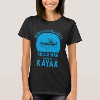 T-shirt Ne Sous-Estimez Jamais Un Vieux Homme Avec Un Gran