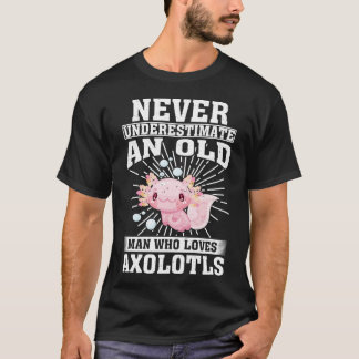 T-shirt Ne Sous-Estimez Jamais Un Vieux Homme Qui Aime Les