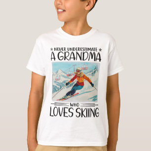 T-shirt Ne Sous-Estimez Jamais Une Grand-Mère Qui Aime Le