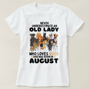 T-shirt Ne Sous-Estimez Jamais Une Vieille Dame Qui Aime L