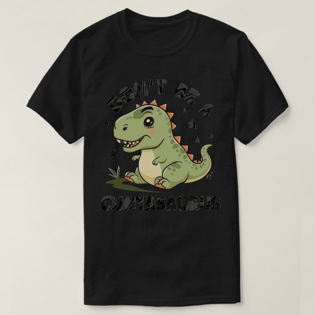 T-shirt ne soyez pas un asaurus 1 (Design devant)