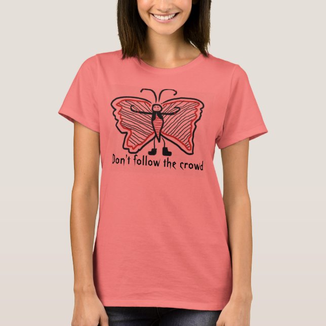 T-shirt Ne suivez pas la foule (Devant)