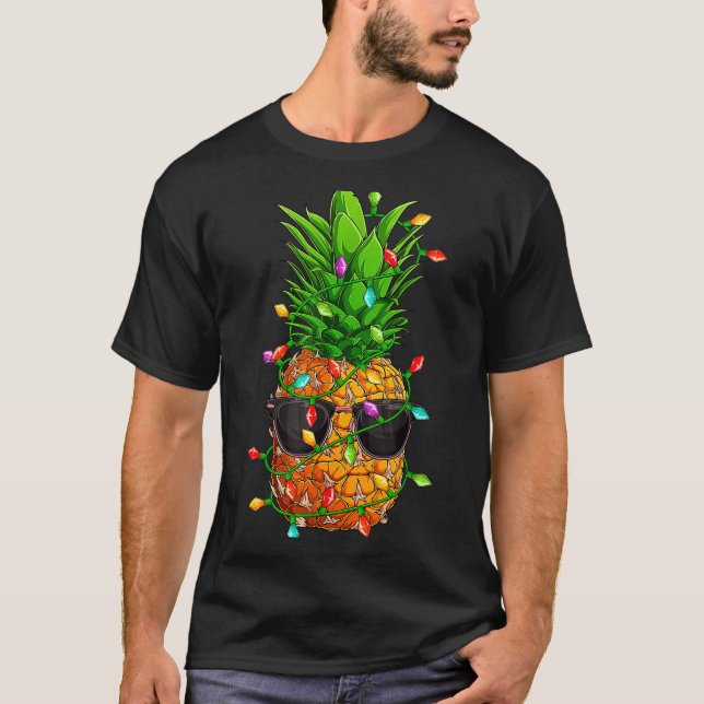 T-shirt Ne Sungles Lights July Trocal Christmas Hawaiian  (Devant)