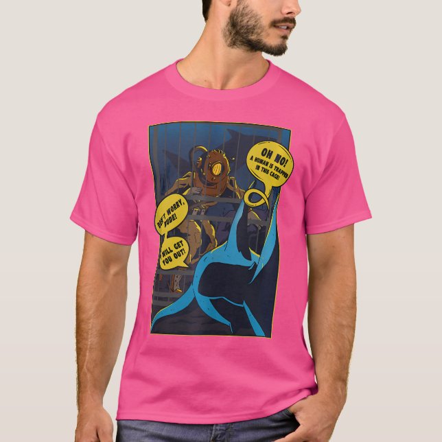 T-shirt Ne T'Inquiète Pas Mec, Je T'Emmène En Plongée De R (Devant)