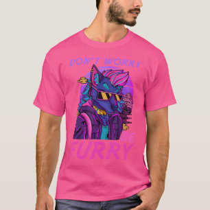 T-shirt Ne T'Inquiète Pas Sois Furry I Vaporwave Fox Cospl