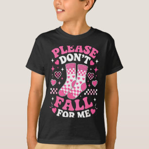 T-shirt Ne tombez pas amoureux de chaussettes drôles pun b
