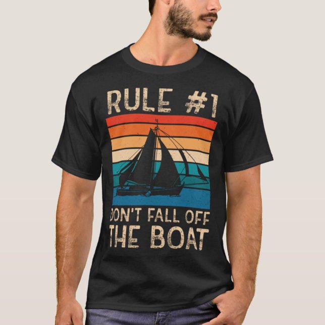 T-shirt Ne tombez pas de la voile de bateau 3 (Devant)