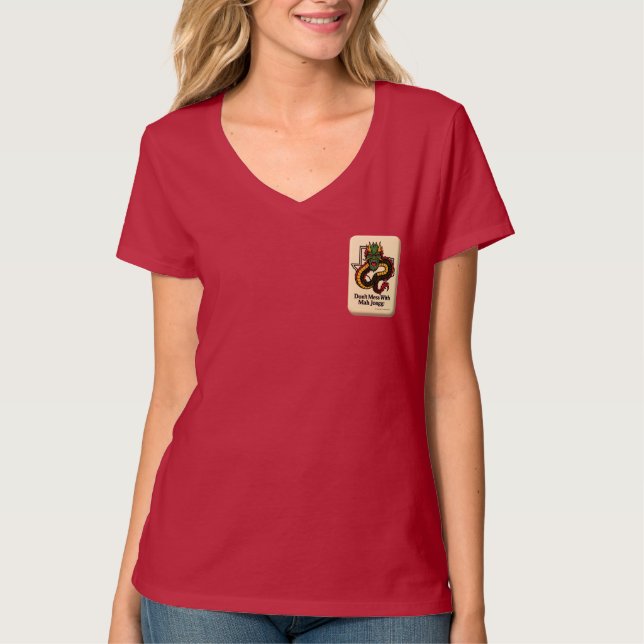 T-shirt Ne touche pas au Mah Jongg (Devant)