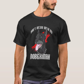 T-shirt Ne touche pas au propriétaire de mon chiot Doberma