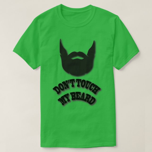 T-shirt Ne touche pas ma barbe (Design devant)