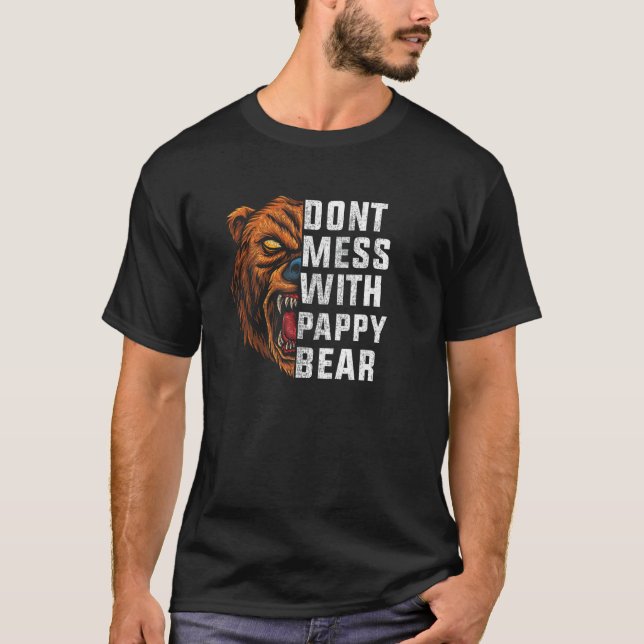T-shirt ne touchez pas à l'ours PAPPY   autisme (Devant)