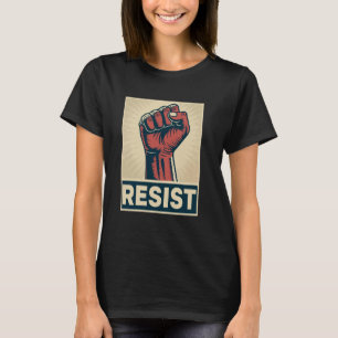 T-shirt Ne touchez pas à notre démocratie - RESISTEZ - Cla