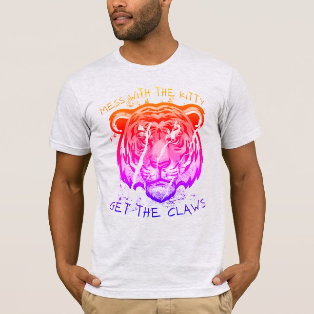 T-shirt Ne touchez pas au chaton (Devant)