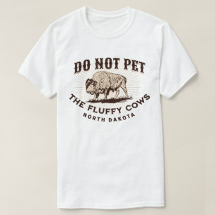 T-shirt Ne touchez pas aux bisons aux airs de vaches du Da