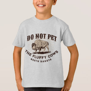 T-shirt Ne touchez pas aux bisons aux airs de vaches du Da