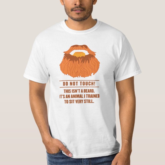 T-shirt Ne touchez pas la barbe ! (Devant)