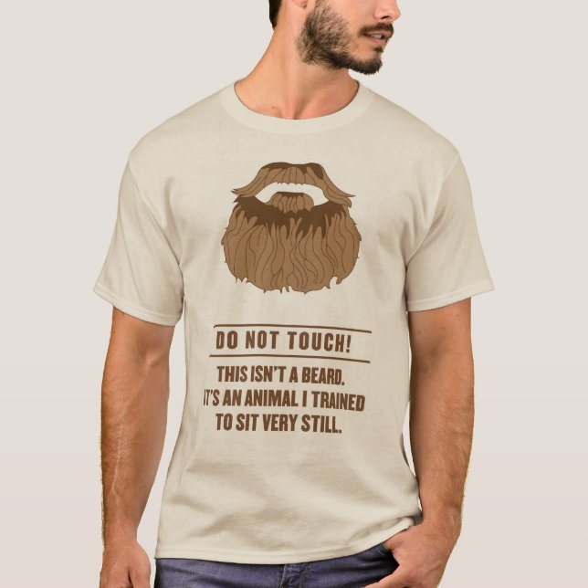 T-shirt Ne touchez pas la barbe ! (Devant)