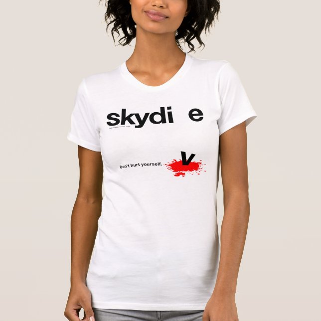 T-shirt Ne vous blessez pas parachutiste (Devant)