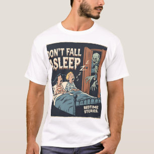 T-shirt "Ne vous endormez pas Art d'horreur rétro - Bedti