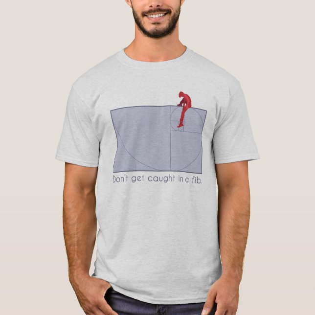 T-shirt Ne vous faites pas attraper dans un bobard (Devant)