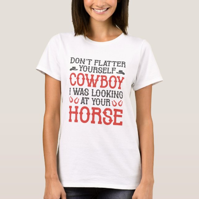 T-shirt Ne vous fiez pas à vous-même Cowboy (Devant)