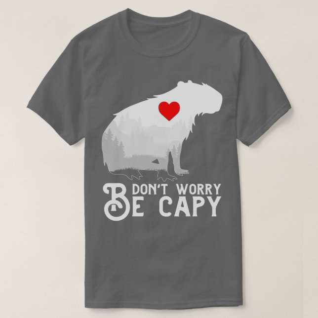 T-shirt Ne vous inquiétez pas être Capy Capybara (Design devant)