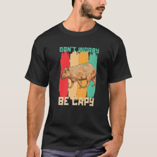 T-shirt Ne vous inquiétez pas être Capy Capybara Retro Vin