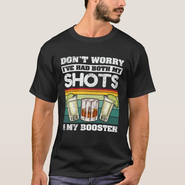 T-shirt Ne vous inquiétez pas, j'ai eu mes deux coups de p (Devant)