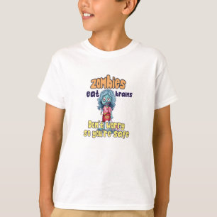 T-shirt Ne vous inquiétez pas les zombies mangent des cer