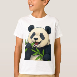 T-shirt Ne vous inquiétez pas, mangez du bambou - Panda Ar