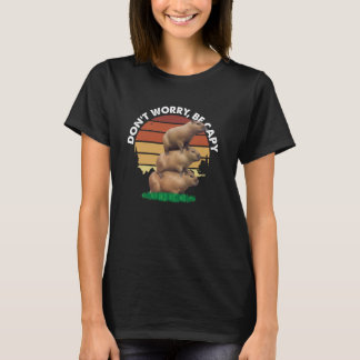 T-shirt Ne vous inquiétez pas, soyez Capy - Vintage Rétro 