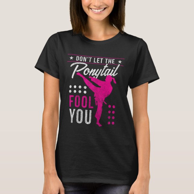 T-shirt Ne vous laissez pas berner par la queue de cheval  (Devant)