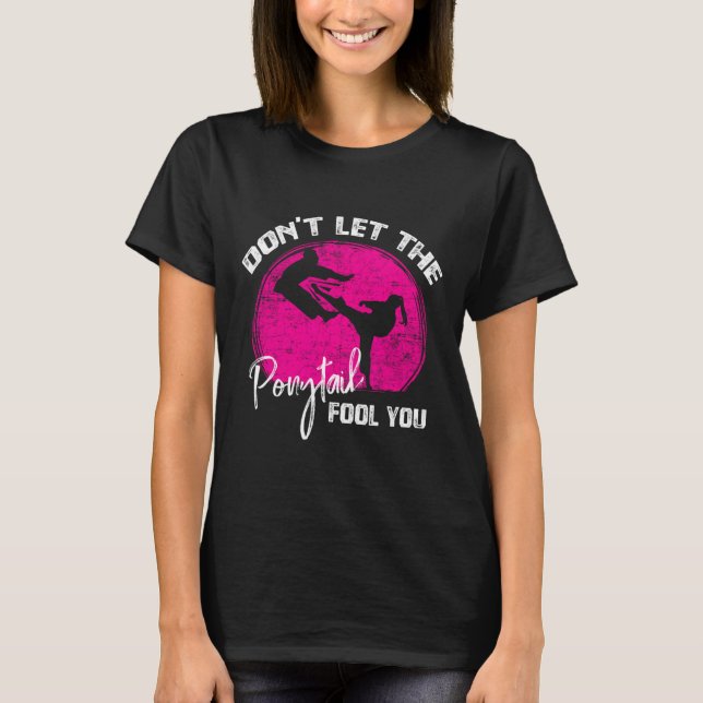T-shirt Ne vous laissez pas berner par la queue de cheval  (Devant)