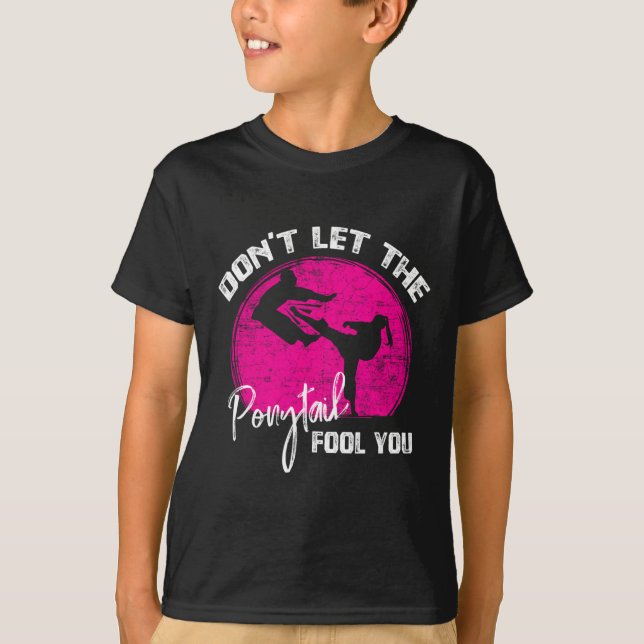 T-shirt Ne vous laissez pas tromper par la queue de cheval (Devant)