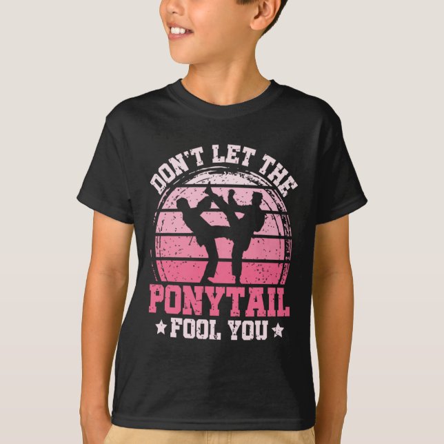 T-shirt Ne vous laissez pas tromper par la queue de cheval (Devant)