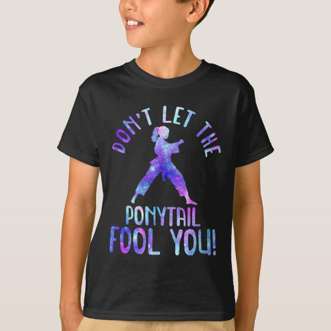 T-shirt Ne vous laissez pas tromper par la queue de cheval (Devant)