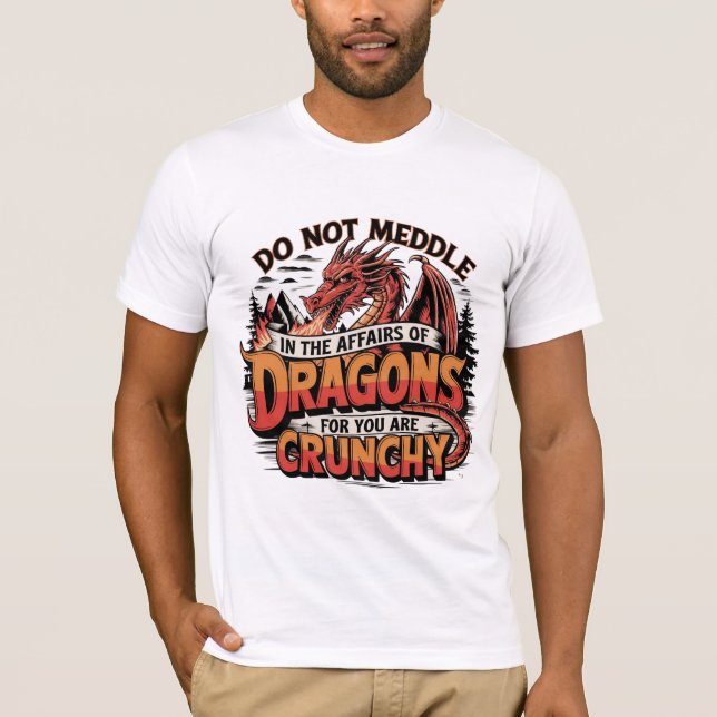 T-shirt Ne Vous Mangez Pas Dans Les Affaires De Dragons Cr (Devant)