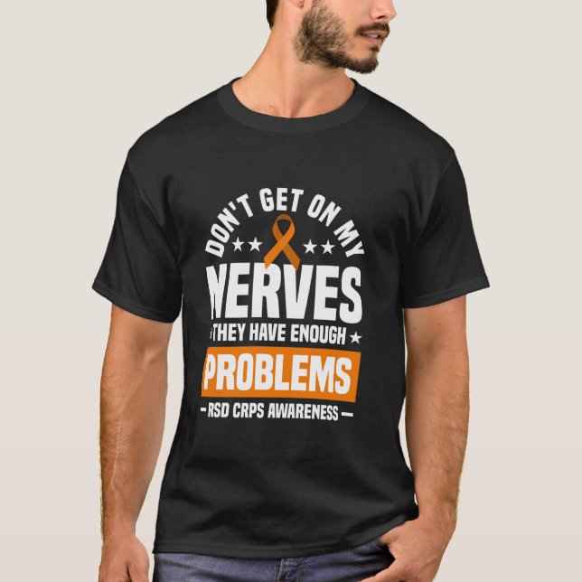 T-shirt Ne vous mettez pas sur mes nerfs RSD RCPS Sensibil (Devant)